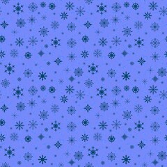 Christmas snowflakes seamless ice geometric pattern for winter wrapping paper and fabrics and linens and kids