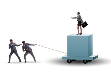 Fototapeta premium Concept of bossy autocratoc leadership