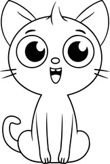 Vector artwork cute cat illustration