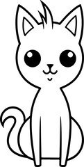 Vector artwork cute cat illustration