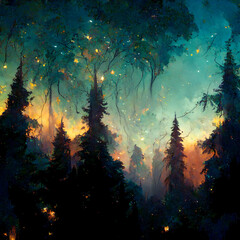 Forest at Night