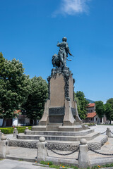 Obraz premium Monument toVasil Levski in town of Karlovo, Bulgaria