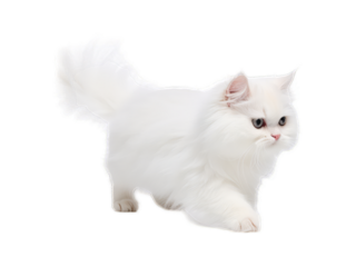 Playful Persian Cat - Transparent Background