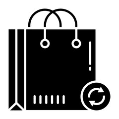 Bag Recycling Glyph Icon