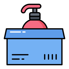 Soap Parcel Line Color Icon