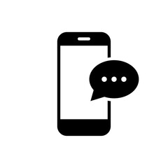 Smartphone text message icon