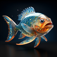 fish cartoon character 