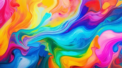 Fototapeta na wymiar Colorful beautiful advertising background. Bold, bright colors. Smoke, waves, gradient. AI generation.