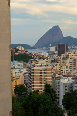 Cityscape Of Rio de Janeiro as seen from Santa Teresa neighborhood, the historical old town located up hill