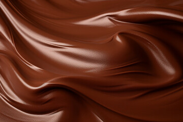 Chocolate cream texture abstract background. Generative AI