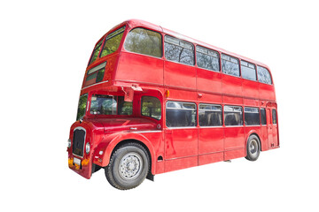 Fototapeta na wymiar Beautiful old double decker bus from London