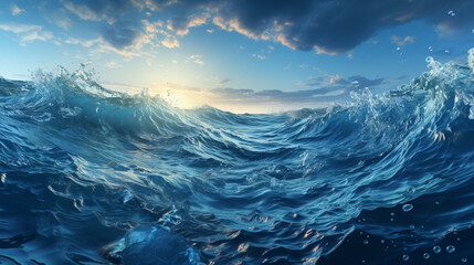 sea and sky  HD 8K wallpaper Stock Photographic Image
