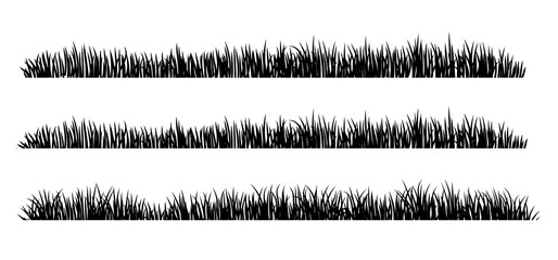 grass silhouette black