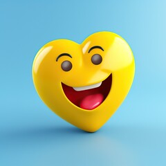 Fototapeta premium Happy emoji in 3D