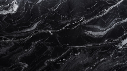 Black marble texture for background or tiles floor decorative design. Generative ai.
