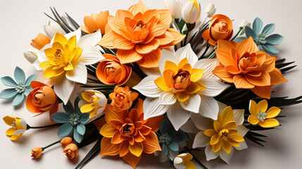 bouquet of flowers HD 8K wallpaper Stock Photographic Image
