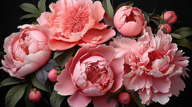 pink flower HD 8K wallpaper Stock Photographic Image
