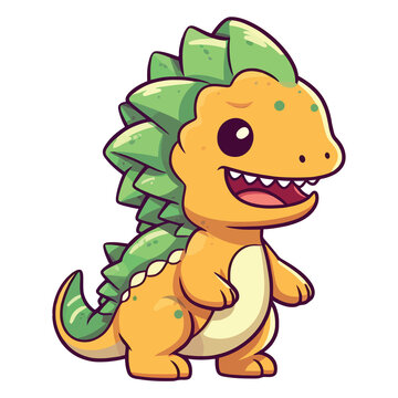 Cute Shunosaurus Dinosaur Illustration