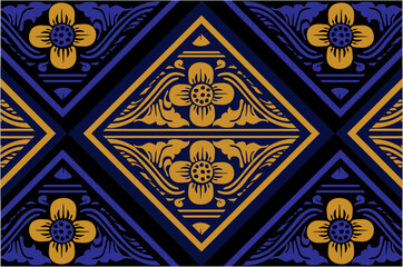 Indonesian geometric batik motifs with Balinese flower patterns, exclusive and classic, are suitable for various purposes. EPS VECTOR 10