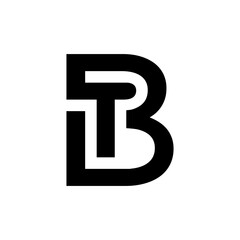 Initial letter bt logotype