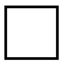 Square shape outlined icon 
