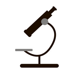 Microscope icon. Vector illustration. stock image.