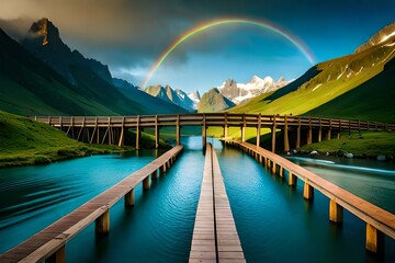 lake in mountains