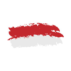 Indonesia Brush Flag Element