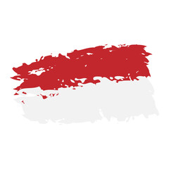 Indonesia Brush Flag Element
