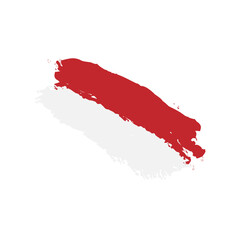 Fototapeta na wymiar Indonesia Brush Flag Element