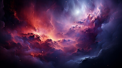 Fototapeta premium galaxy and nebula photo with purple and pink color tone, hyper realistic Made by AI generated