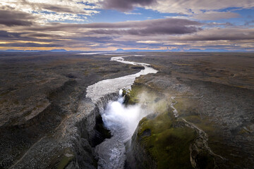 Dettifoss waterfall in northeast Iceland