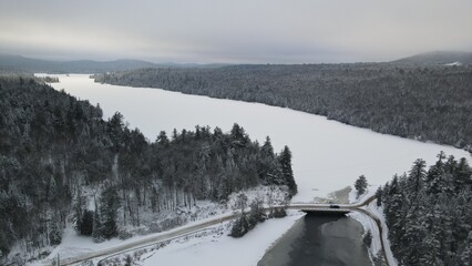 lake placid in winter