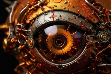 Robot eyes. Generative AI