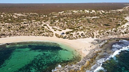 aerial view of the beach