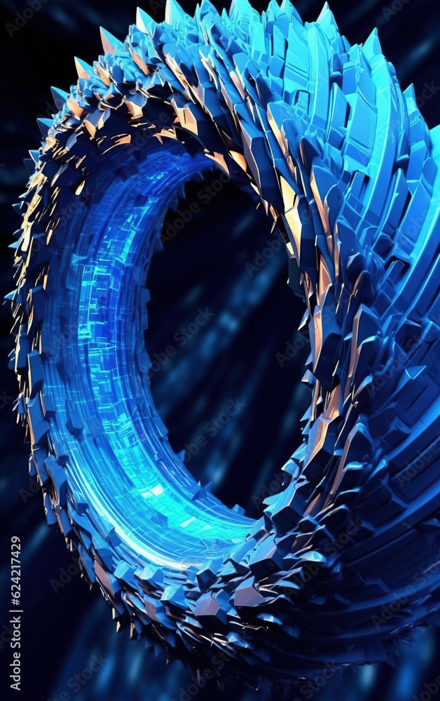 Poster metallic abstract background,created with generative ai tecnology.