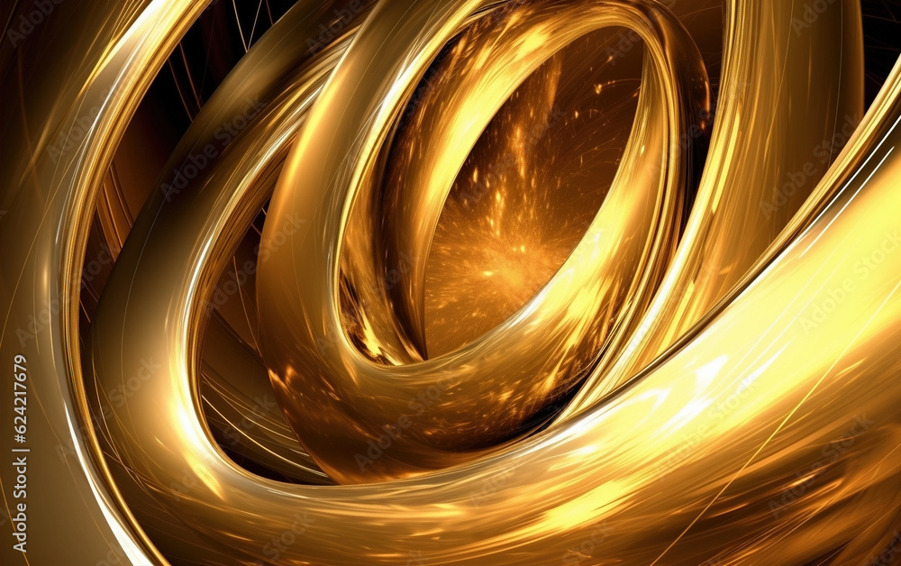 Poster metallic abstract background,created with generative ai tecnology.