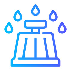 rain sensor gradient icon