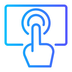 touch sensor gradient icon