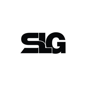Letter SLG simple logo design vector