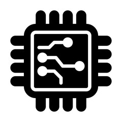 processor glyph icon