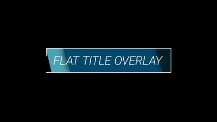 Square and Rounded Flat Title Overlay