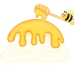 Honey ice cream