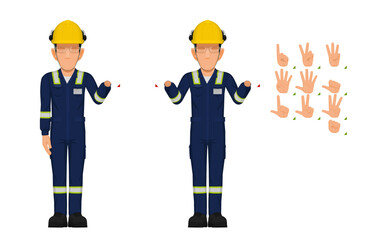 worker is presenting 0-10