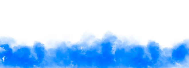 Blue Smoke Isolate Transparent Background