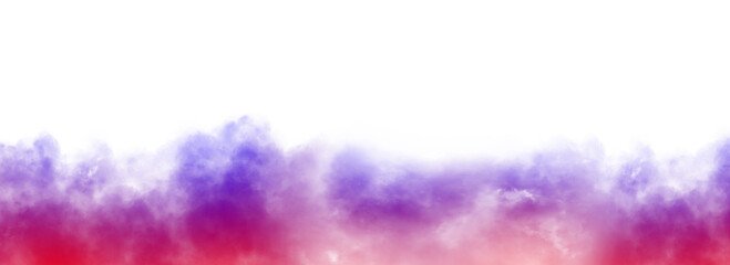 Fototapeta na wymiar Colorful fog Isolate Transparent Background