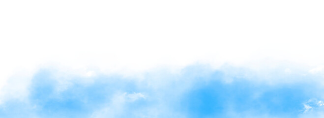 Light Blue Smoke Isolate Transparent Background