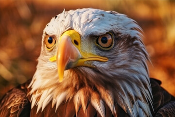 Fototapeta premium Bald Eagle, Wildlife Photography, Generative AI