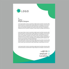 design template for infographics letterhead