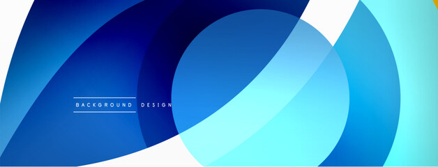 Creative geometric wallpaper. Minimal abstract background. Circle wave and round shapes composition vector illustration for wallpaper banner background or landing page